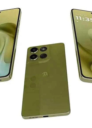 Moto G86 POWER smartphone 5G with 6.67" pOLED display, MediaTek Dimensity 7300 processor, 8GB RAM (expandable), 512GB storage, 50MP dual camera, 6720mAh battery, IP68/IP69 resistance, Android 15, and dual SIM capability.