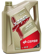 Cepsa xtar long life w 5w30 (5l) - 100% synthetic mid saps oil for gasoline, diesel, hybrid and cng/lpg engines with dpf and vw 504.00/507.00