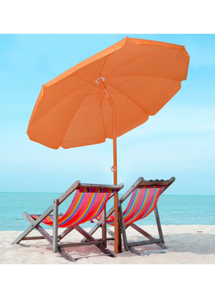 Mediawave Store Ombrellone da spiaggia TNT Pelican H185cm Inclinabile 8 stecche Palo in alluminio