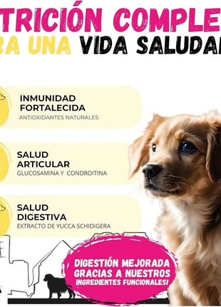 Lenda Urban First Bite Puppy – Natural Complete and Balanced Dog Food for Puppies, 30% Protein, with Chicken, Pork, and Beef, promoting Digestive Health, Granule Format.