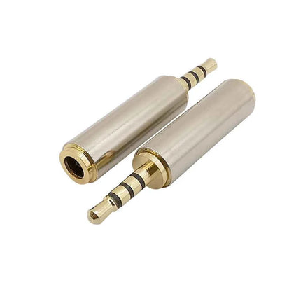 1 pz jack placcato oro da 2,5 mm a 3,5 mm spina adattatore audio stereo convertitore connettore da 2,5 mm maschio a 3,5 mm femmina per cuffie