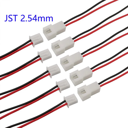 10/5/2 paia piccolo Mini JST 1.25mm PH2.0 XH2.54 2 pin maschio femmina spina jack cavo connettore JST 1.25/2.0/2.54 2P cavo elettronico