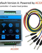 KONLEN Tuya Water Level Sensor WIFI Smart Home Leakage Flood Alarm Controller Meter Pool Vape Tank Flow Detector Leak Protection