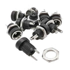20 Pz 5.5x2.1/5.5x2.5/3.5x1.3mm Presa di Alimentazione DC Jack Connettore 2 Pin Femmina Adattatore per Montaggio a Pannello 3A 12 V DC022B