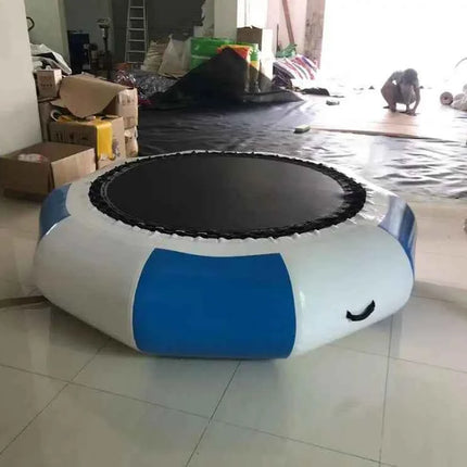 0.9 millimetri PVC Gonfiabile Acqua Trampolino di salto gonfiabile giochi d'acqua trampolino con scivolo per giochi parco acquatico