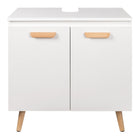 Bathroom Cabinet on Feet Practical Storage Under Sink 60x40x60,5cm Vanity Unit Floor-Standing Toilet Furniture