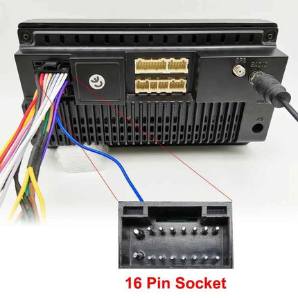 Cablaggio radio Spina a 16 pin Connettore antenna Adattatore cavo unità principale audio per auto per Toyota Corolla Yaris RAV4 Camry Hilux