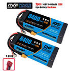 1/2PCS DXF Lipo 3S 4S 2S Battery 7.4V 11.1V 14.8V 8400mAh 6500mAh 6750mAh 7000mAh 5200mAh 9200mah 10000mah Hardcase for RC Car