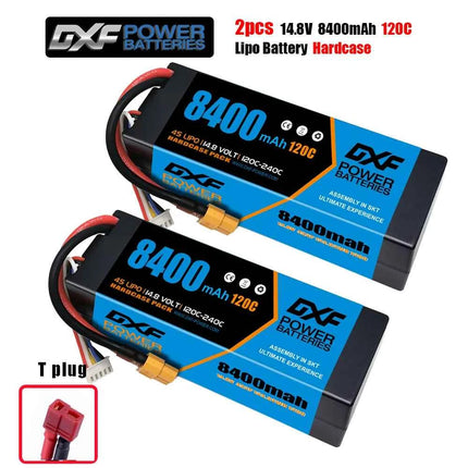 1/2PCS DXF Lipo 3S 4S 2S Battery 7.4V 11.1V 14.8V 8400mAh 6500mAh 6750mAh 7000mAh 5200mAh 9200mah 10000mah Hardcase for RC Car
