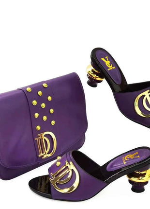 Nuovo stile speciale scarpe e borse di design italiano da abbinare Set scarpe nigeriane e borsa abbinata Set di scarpe e borse da sposa africane