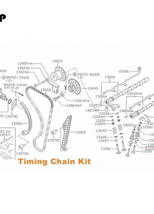 K3DE K3VE Kit catena di distribuzione PER TOYOTA Avanza Terios K3DE K3VE 1.3 L L4 1999-2007