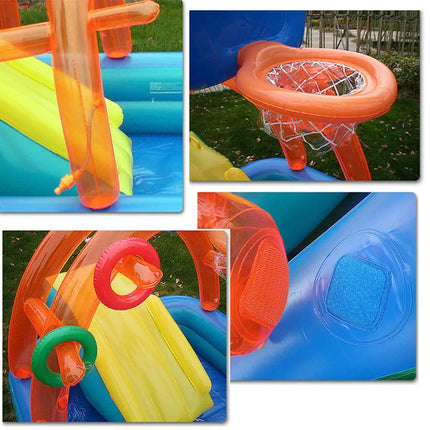 Nuovo Scivolo D'acqua Per Bambini Divertimento Prato Scivoli D'acqua Iatables Piscine Anello Lancia Gioco Per I Bambini Estate Scivolo Set Cortile Giocattoli All'aperto