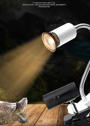 UVB E27 Pet Reptile Lamp Clip-on Bulb Lamp Holder Turtle Basking UV Heating Lamp Kit Tortoises Light Lizards Lighting  EU Plug