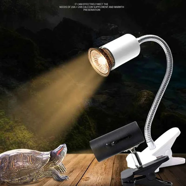 UVB E27 Pet Reptile Lamp Clip-on Bulb Lamp Holder Turtle Basking UV Heating Lamp Kit Tortoises Light Lizards Lighting  EU Plug