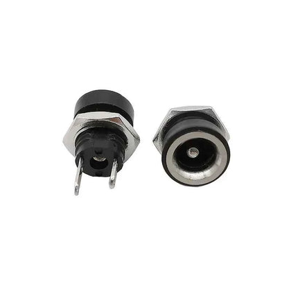 20 Pz 5.5x2.1/5.5x2.5/3.5x1.3mm Presa di Alimentazione DC Jack Connettore 2 Pin Femmina Adattatore per Montaggio a Pannello 3A 12 V DC022B