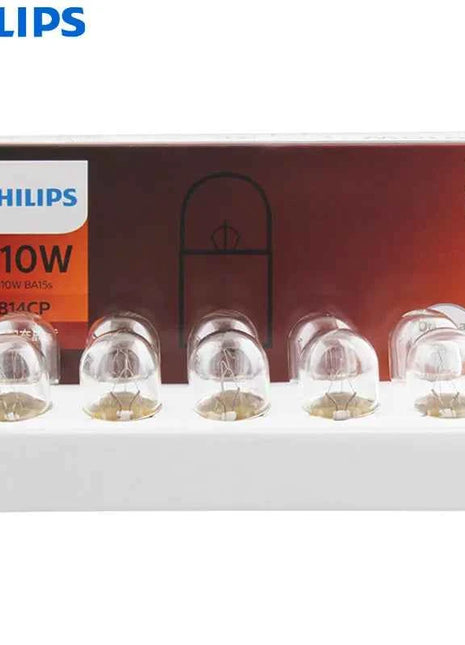 Philips Truck 24V Standard R10W 10W 13814CP BA15s Turn Signal Bulbs Interior Lamps Original Position Light Wholesale, Pack of 10