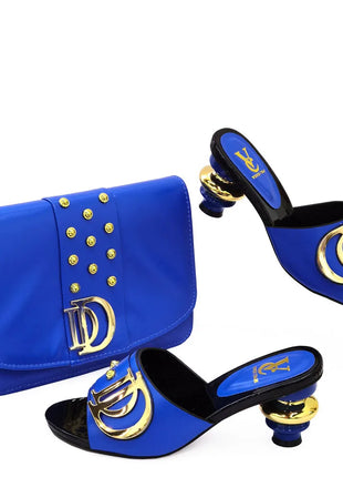 New special style Italian design shoes and bags to match Nigerian shoes and matching bag African wedding shoes and bag set
