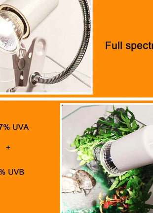 UVA+UVB 3.0 Reptile Lamp Turtle Basking UV Light Bulbs Heating Lamp Amphibians Lizards Temperature Control 25/50/75W