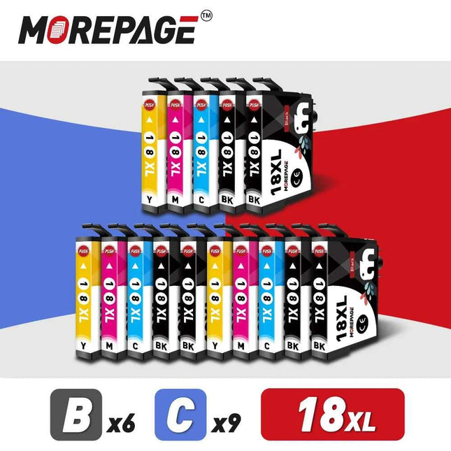 18XL Ink Cartridge For Epson T1811 1812 1813 1814 XL Compatible XP30 XP412 XP102 XP212 405 205 302 402 415 Printer