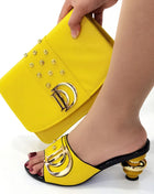 New special style Italian design shoes and bags to match Nigerian shoes and matching bag African wedding shoes and bag set