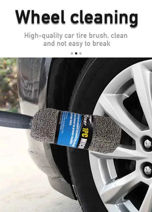 SEAMETAL 9pcs Car Wash Cleaning Kits Microfiber Towels Blush Sponge Wash Glove Polish Care Applicator Pads Car Wash Accessories