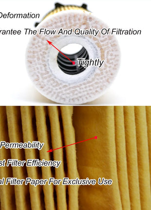 Oil Filter 1109AY For Peugeot 206 CC 207 SW 308 407 SW Bipper Tepee/208 508 Partner Expert 2012 - 2018 / 307 2001 - 2018