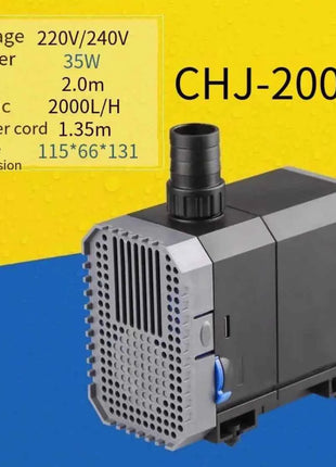 Ultra Quite Submersible Aquarium Water Pump for Fish Tank Fountain Garden Pond Rockery Adjustable Water Filter Pump 1500-5000L/h