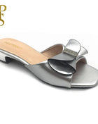 FABIO PENNY new design with plain bow elegant women's low-heeled slippers and mid-heeled sandals for dinner