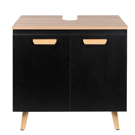 Bathroom Cabinet on Feet Practical Storage Under Sink 60x40x60,5cm Vanity Unit Floor-Standing Toilet Furniture