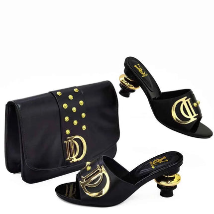 Nuovo stile speciale scarpe e borse di design italiano da abbinare Set scarpe nigeriane e borsa abbinata Set di scarpe e borse da sposa africane