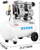 SucceBuy 25/60L Air Compressor 110V/240V Oil-Free Air Compressor 750W1 HP For Home Repair Tire Inflation Whisper Compressor