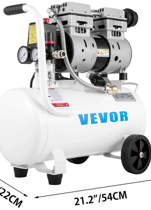 SucceBuy 25/60L Air Compressor 110V/240V Oil-Free Air Compressor 750W1 HP For Home Repair Tire Inflation Whisper Compressor