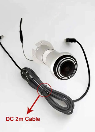 Nuova Telecamera Spioncino WiFi Tuya 1080P HD 3MP H.265 Grandangolare FishEye CCTV di Rete Mini P2P ONVIF