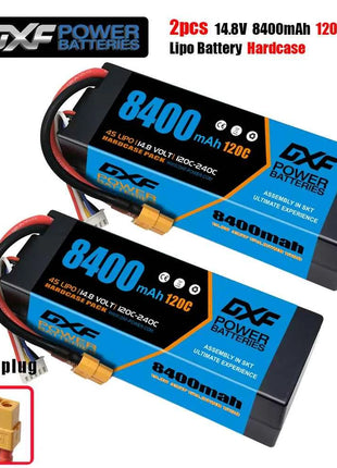 1/2PCS DXF Lipo 3S 4S 2S Battery 7.4V 11.1V 14.8V 8400mAh 6500mAh 6750mAh 7000mAh 5200mAh 9200mah 10000mah Hardcase for RC Car