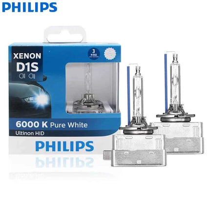 Philips Ultinon HID D1S 85410WXX2 35W 6000K Cool White Light Xenon HID Original Headlight Car Bulb Auto Lamp Made in Germany 2x