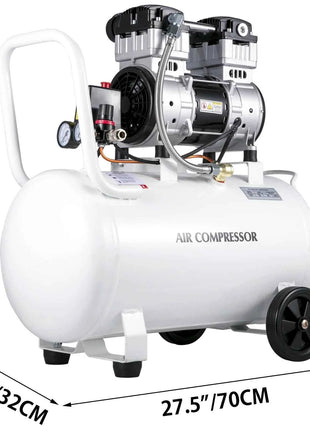 SucceBuy 25/60L Air Compressor 110V/240V Oil-Free Air Compressor 750W1 HP For Home Repair Tire Inflation Whisper Compressor