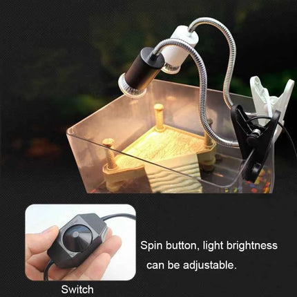 UVB E27 Pet Reptile Lamp Clip-on Bulb Lamp Holder Turtle Basking UV Heating Lamp Kit Tortoises Light Lizards Lighting  EU Plug