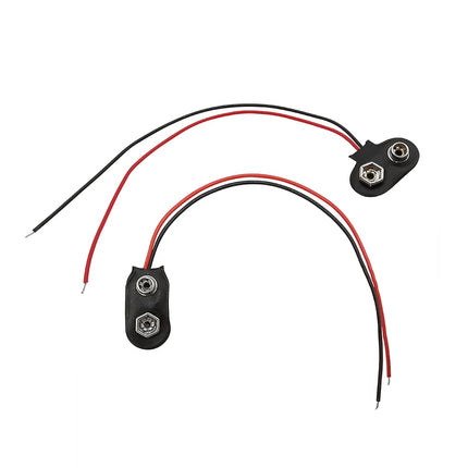 5/10 Pz 9 V Batteria Pinze Connettore Cavi Supporto T/I Tipo DC Batteria A Scatto Cavo di Alimentazione Spina Clip DC 5.5*2.1 per Arduino FAI DA TE