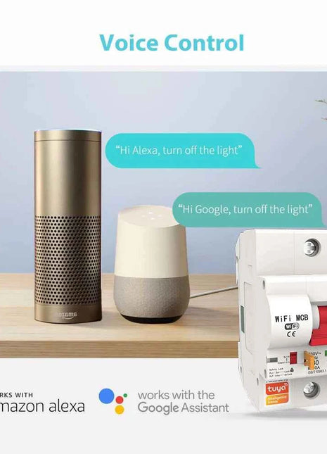 Tuya 40A 1P/2P/3P/4P WiFi Smart Circuit Breaker Automatic Switch overload short circuit protection with Alexa Google home