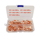 80 Pz/scatola OT Serie di Rame Connettore del Cavo Della Batteria Terminali Aperto Alette Filo Terminale OT-3A OT-10A OT-20A OT-40A OT-60A