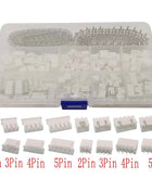 560 Pz/scatola XH2.54 2p 3p 4p 5pin 2.54mm Passo Terminale Kit Alloggiamento Spille Intestazione JST Connettore Filo Connettori Adattatore XH Kit FAI DA TE