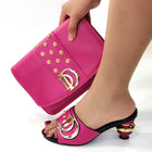 Nuovo stile speciale scarpe e borse di design italiano da abbinare Set scarpe nigeriane e borsa abbinata Set di scarpe e borse da sposa africane
