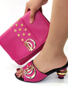 New special style Italian design shoes and bags to match Nigerian shoes and matching bag African wedding shoes and bag set