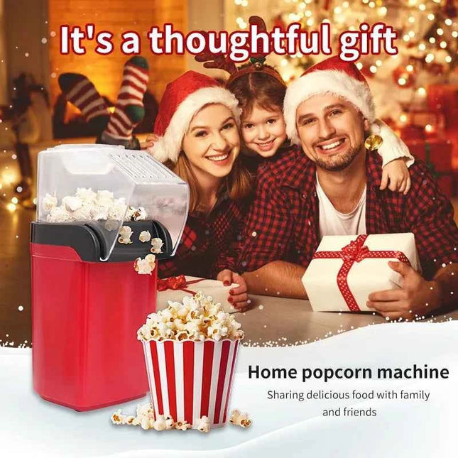 Automatic Hot Air Popcorn Maker Small Home Corn Machine Electric Plastic Popcorn Maker for Household Use