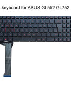Notebook Spanish Keyboard For Asus ROG GL552 GL552VL GL552V GL752 GL752VM VL VW G551 ZX50 SP ES Laptop Replacement Keyboards New
