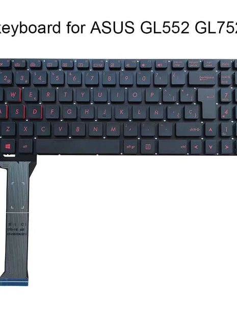Notebook Spanish Keyboard For Asus ROG GL552 GL552VL GL552V GL752 GL752VM VL VW G551 ZX50 SP ES Laptop Replacement Keyboards New
