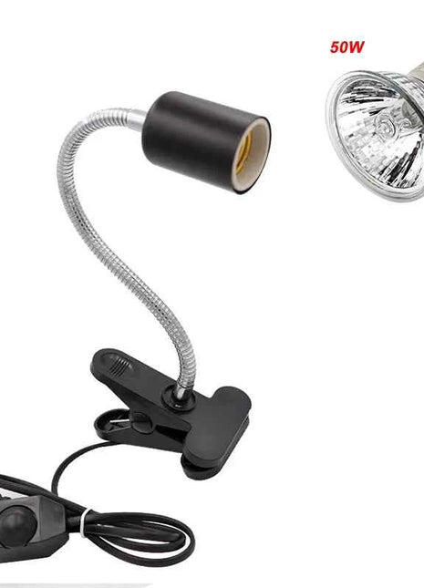 UVA+UVB E27 Pet Reptile Lamp Clip-on Bulb Lamp Holder Turtle Basking UV Heating Lamp Kit Tortoises Light Lizards Lighting