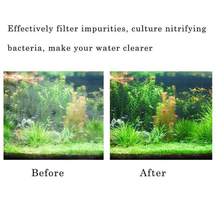 Aquarium Fish Tank Filter Media Ceramic Rings Activated Carbon Bio Balls Clear Water  With Free Filter Net Bag 500G