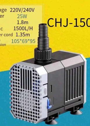 Ultra Quite Submersible Aquarium Water Pump for Fish Tank Fountain Garden Pond Rockery Adjustable Water Filter Pump 1500-5000L/h