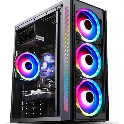 Full Built 24 Inch Monitor Gaming Pc Quite Core I9 Processor Desktop Cheap 16GB Ram SSD HDD GTX 1660 6GB Full Set Gamer Computer